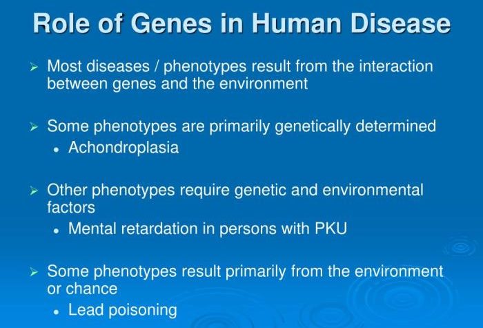 Role of genetics in chronic diseases